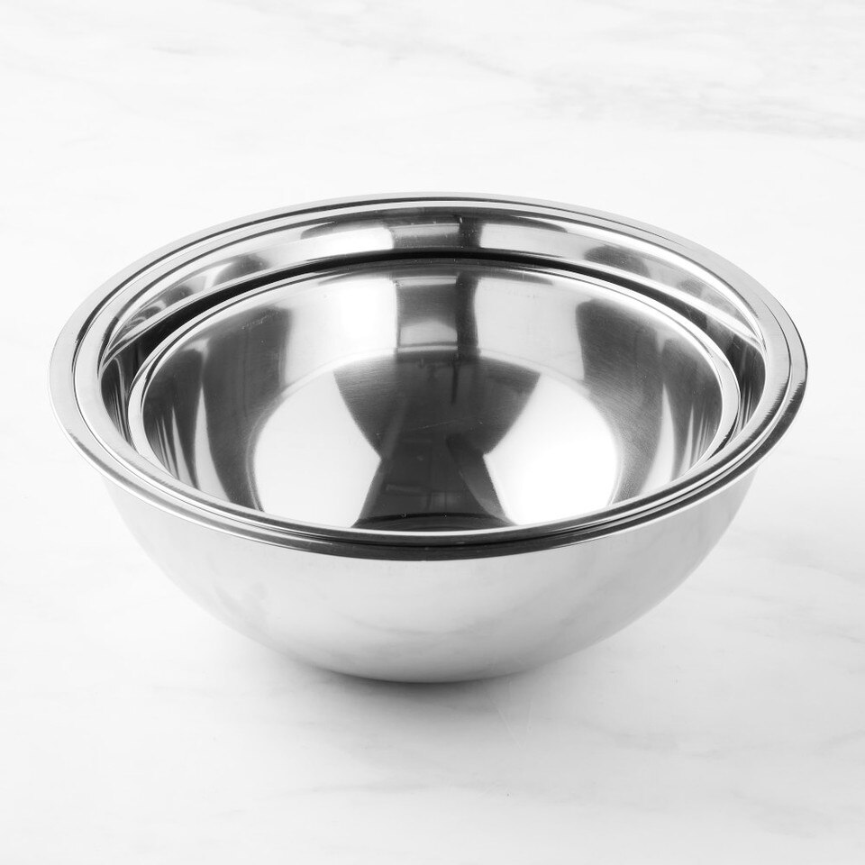 Williams Sonoma Open Kitchen Stainless Steel Mixing Bowls, Set of 3